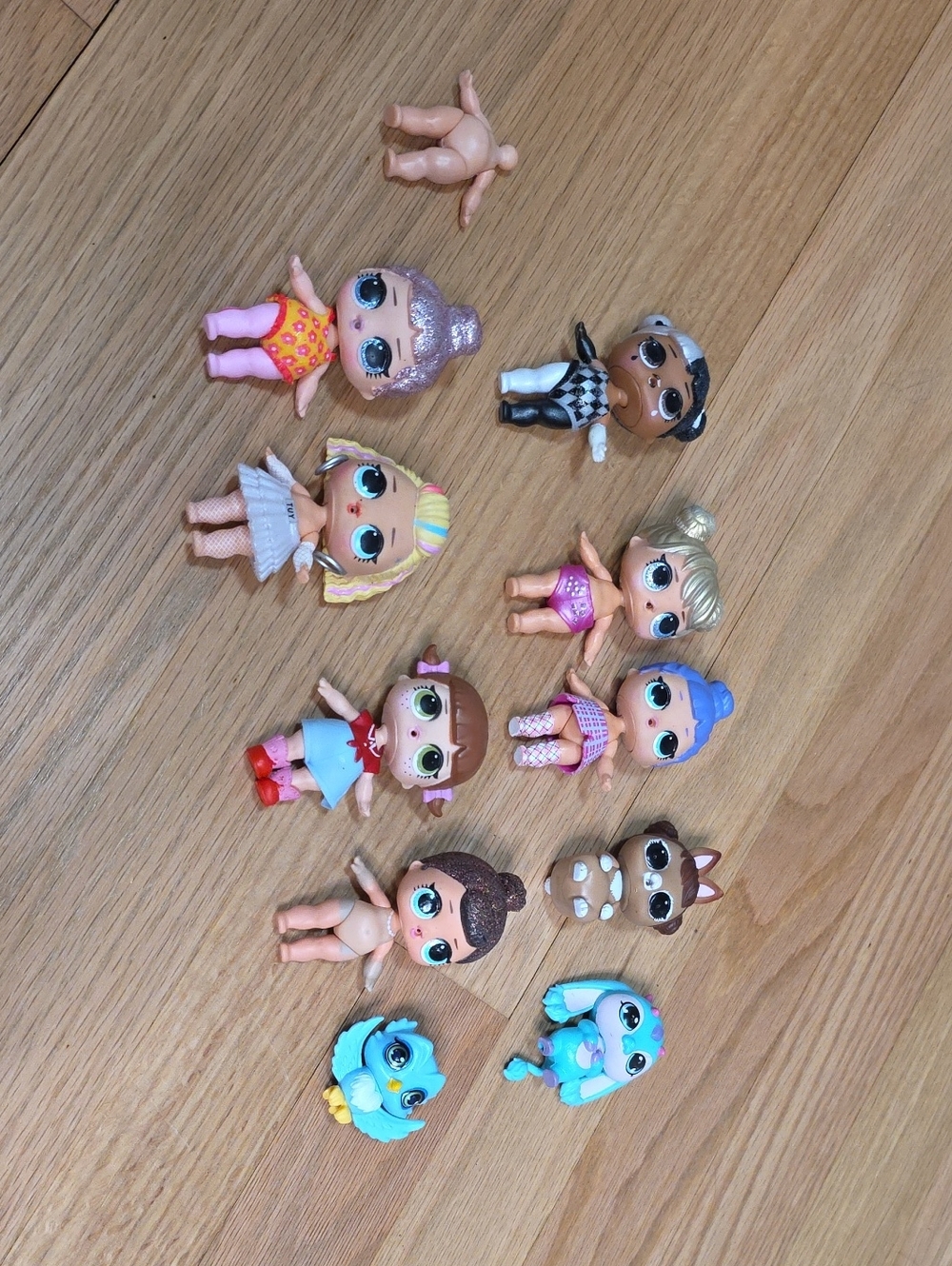 L.O.L. Surprise! Mini Doll Lot with Pastel Pink, Blue & Blonde Accents